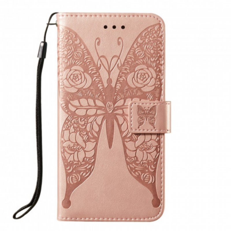 Fodral Samsung Galaxy S21 5G Fjärils Blommönster