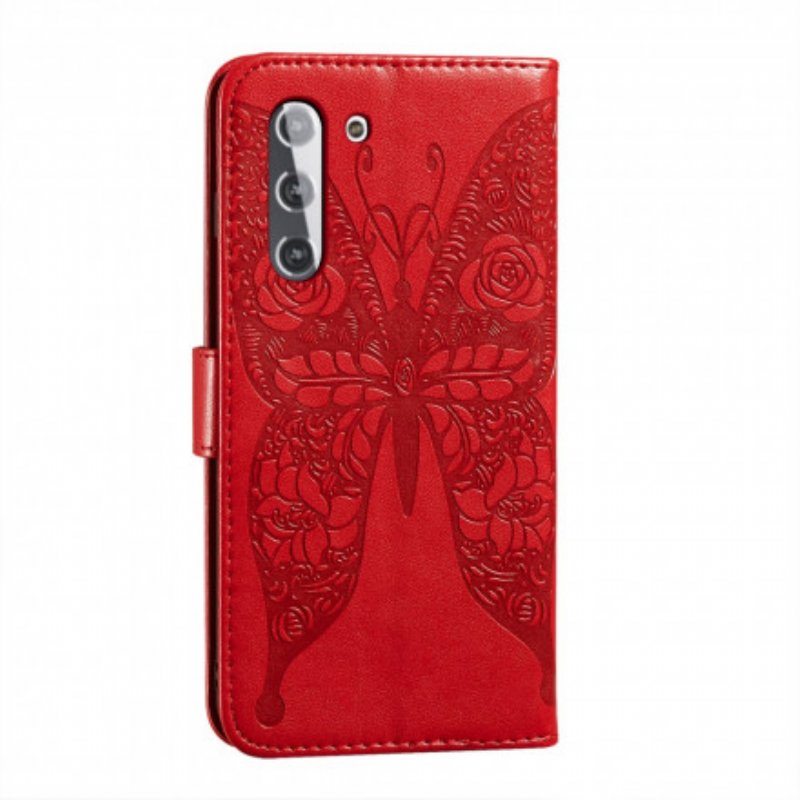 Fodral Samsung Galaxy S21 5G Fjärils Blommönster