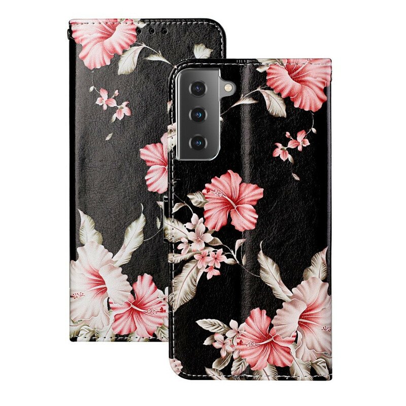 Fodral Samsung Galaxy S21 5G Galna Blommor