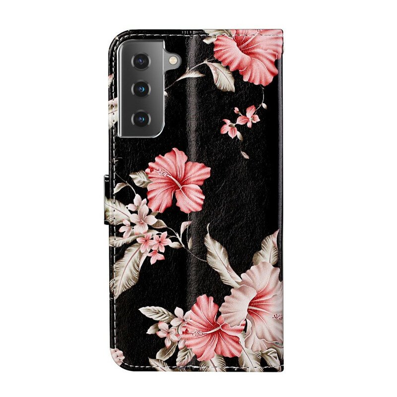 Fodral Samsung Galaxy S21 5G Galna Blommor