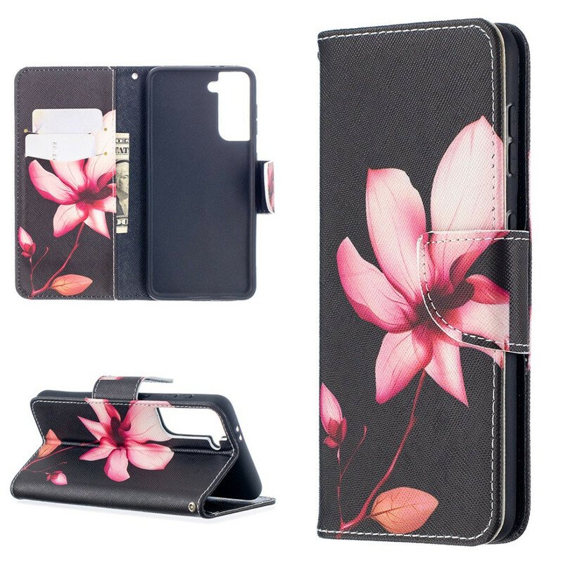 Fodral Samsung Galaxy S21 5G Rosa Blomma