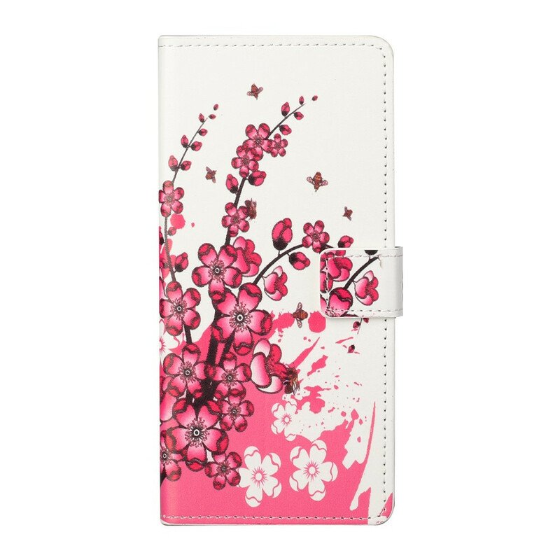 Fodral Samsung Galaxy S21 5G Tropiska Blommor