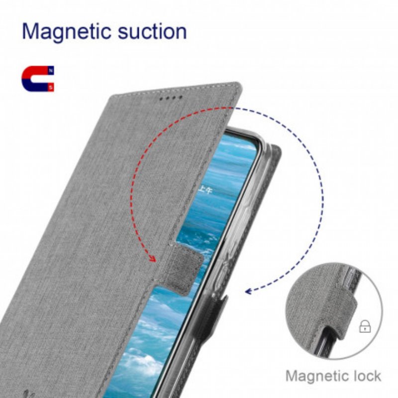 Folio-fodral Samsung Galaxy S21 5G Läderfodral Strukturerad Vili Dmx