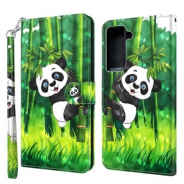 Folio-fodral Samsung Galaxy S21 5G Panda Och Bambu