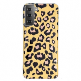 Mobilskal Samsung Galaxy S21 5G Leopard Stil Marmor