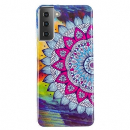 Skal Samsung Galaxy S21 5G Fluorescerande Färgglada Mandala