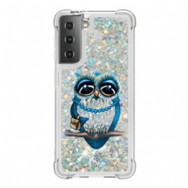 Skal Samsung Galaxy S21 5G Miss Owl Paljetter