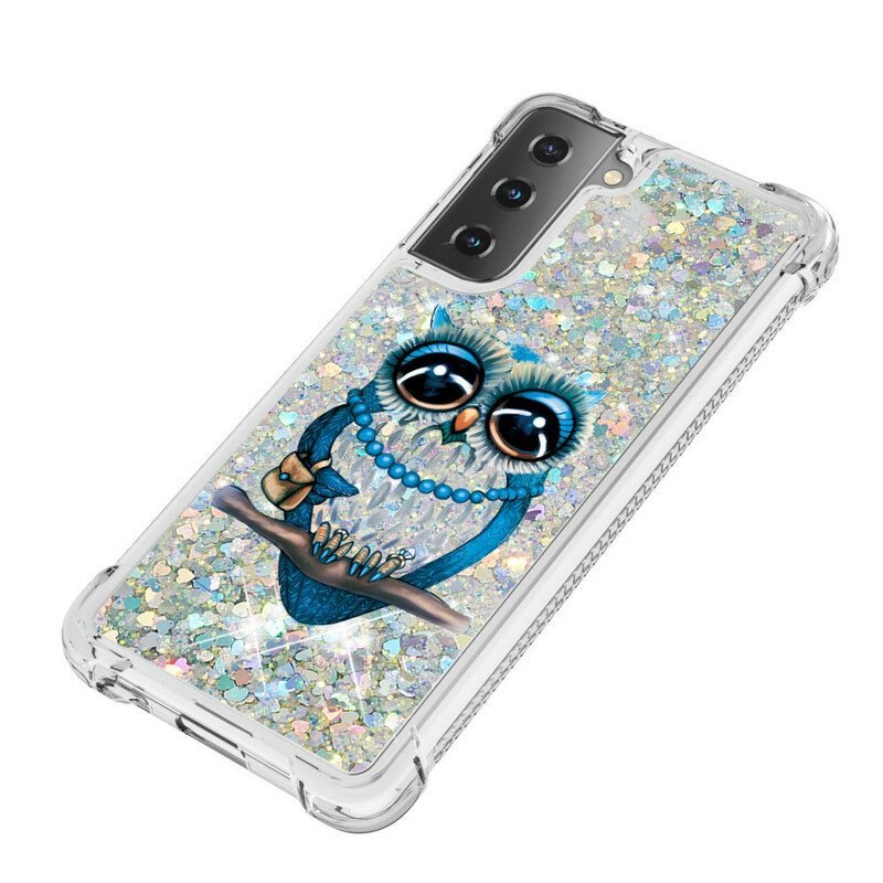 Skal Samsung Galaxy S21 5G Miss Owl Paljetter