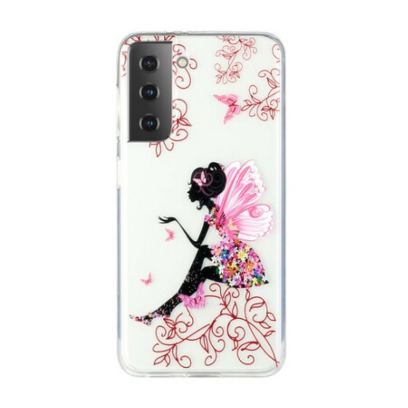 Skal Samsung Galaxy S21 5G Transparent Flower Fairy