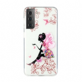 Skal Samsung Galaxy S21 5G Transparent Flower Fairy