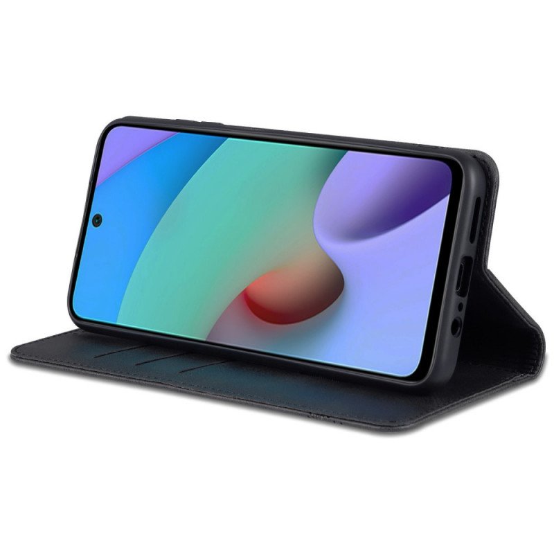 Folio-fodral Poco M4 Pro 5G Läderfodral Azns Läder Styling