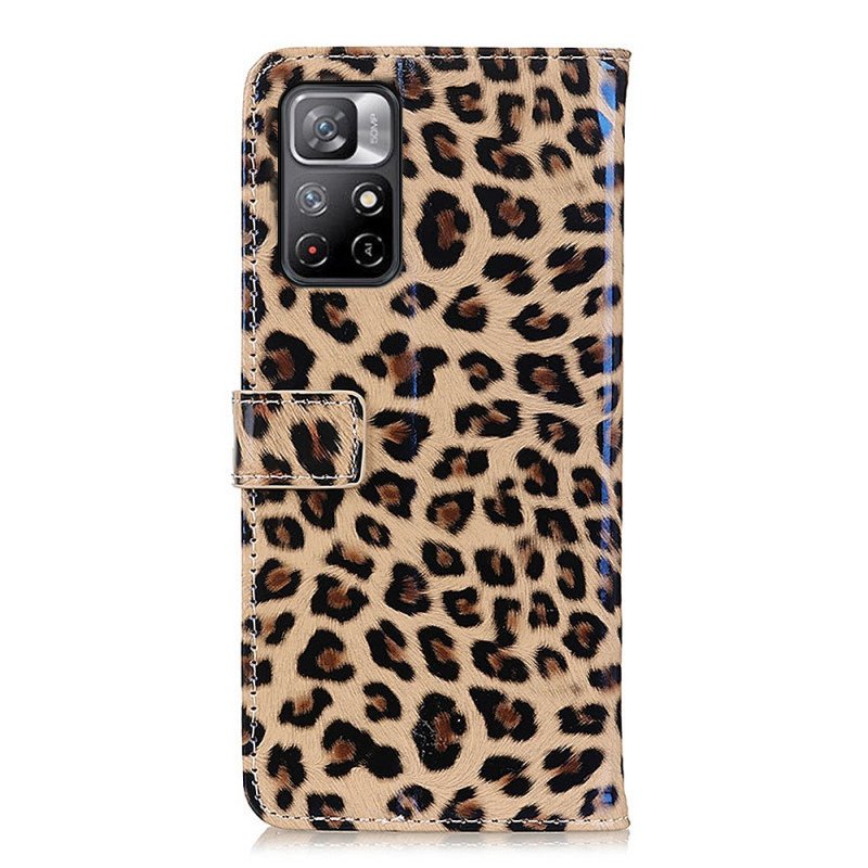 Folio-fodral Poco M4 Pro 5G Leopard