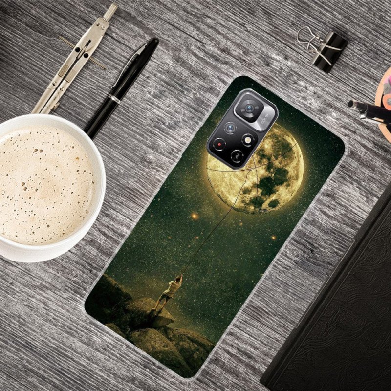 Skal Poco M4 Pro 5G Flexibel Moon Man