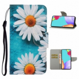 Fodral Samsung Galaxy A52 4G / A52 5G / A52s 5G Med Kedjar Thong Daisies