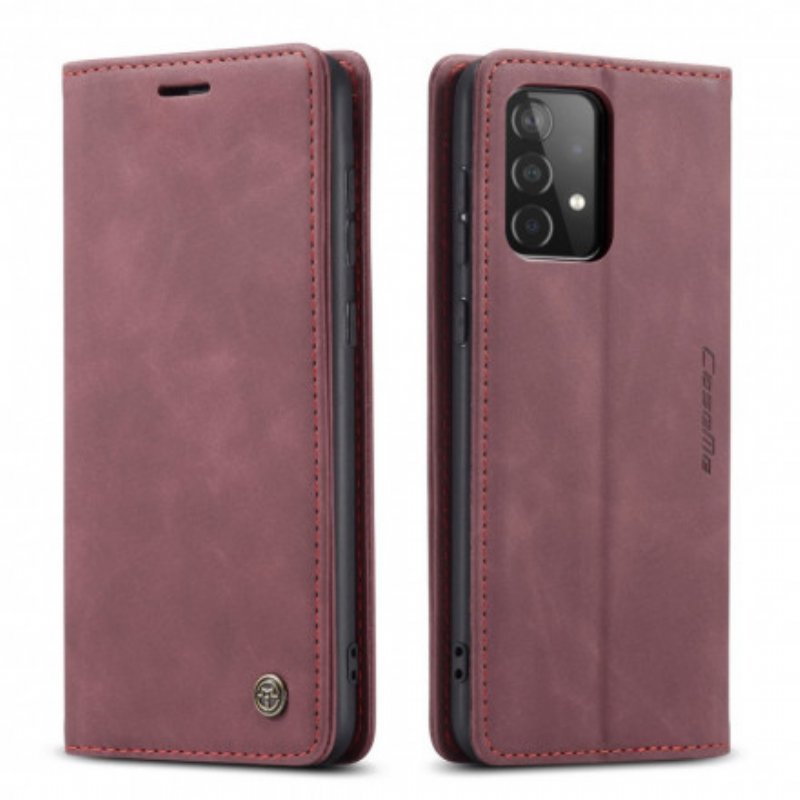 Folio-fodral Samsung Galaxy A52 4G / A52 5G / A52s 5G Läderfodral Caseme Konstläder