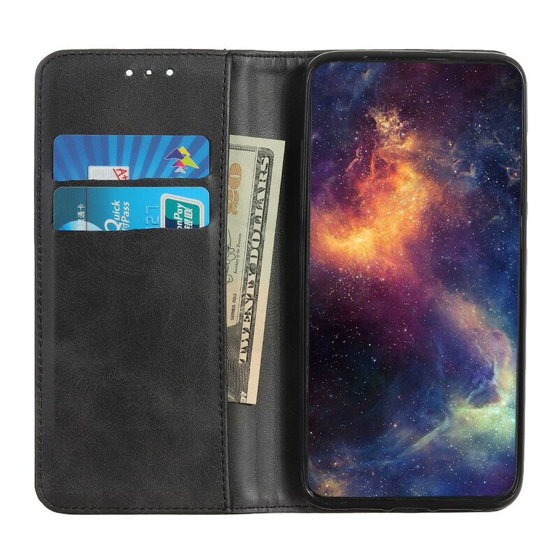 Folio-fodral Samsung Galaxy A52 4G / A52 5G / A52s 5G Läderfodral Vintage Split Läder