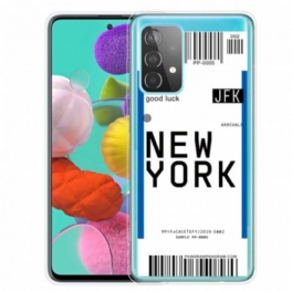 Skal Samsung Galaxy A52 4G / A52 5G / A52s 5G Boardingkort Till New York