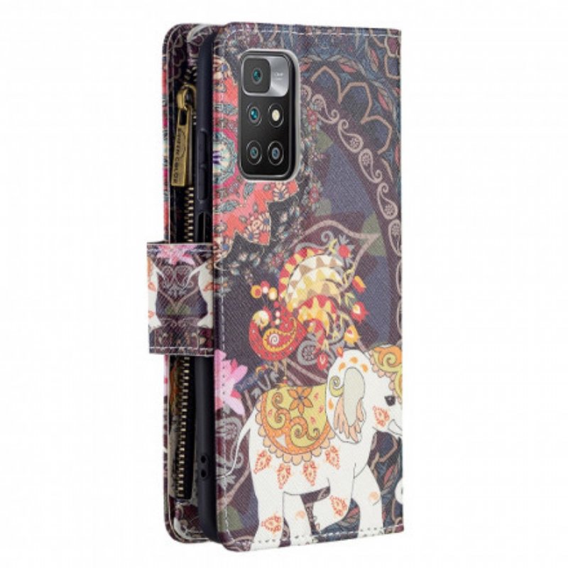 Fodral Xiaomi Redmi 10 Elephant Zip-ficka