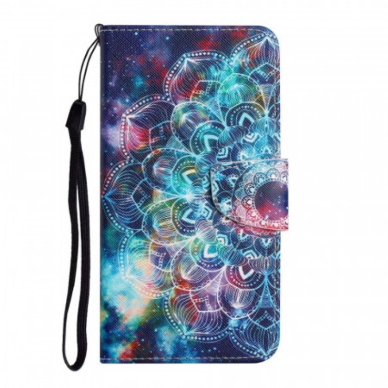 Fodral Xiaomi Redmi 10 Med Kedjar Flashy Half Mandala Strappy