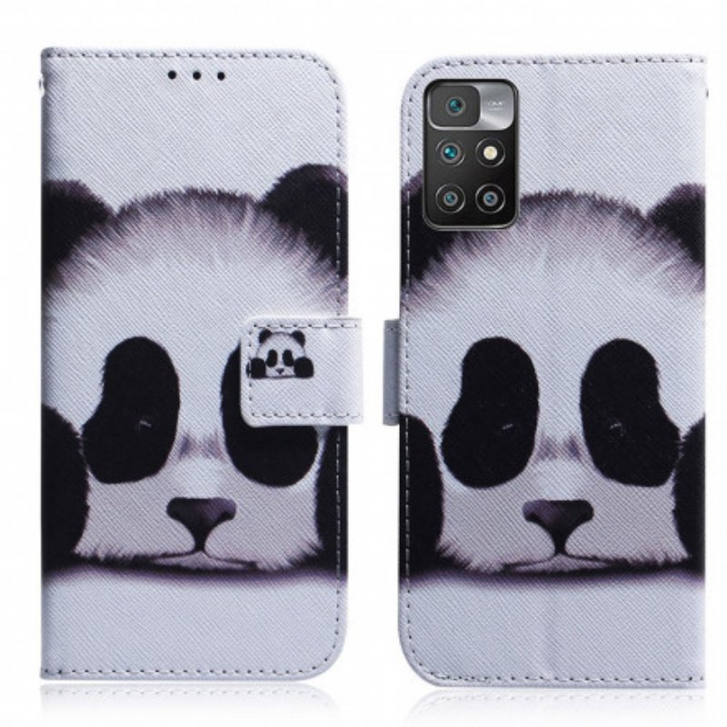 Folio-fodral Xiaomi Redmi 10 Panda Ansikte