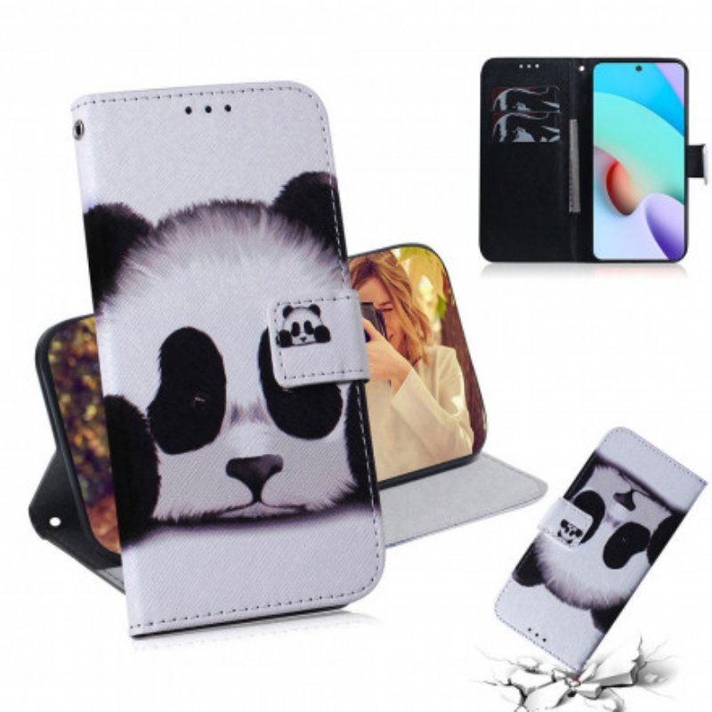 Folio-fodral Xiaomi Redmi 10 Panda Ansikte