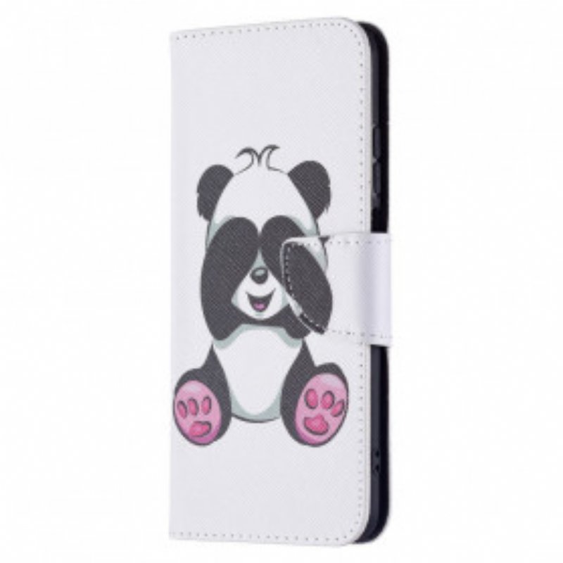 Läderfodral Xiaomi Redmi 10 Panda Kul