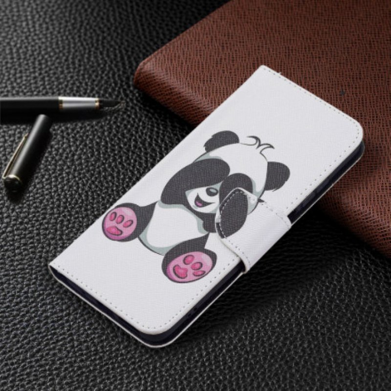 Läderfodral Xiaomi Redmi 10 Panda Kul