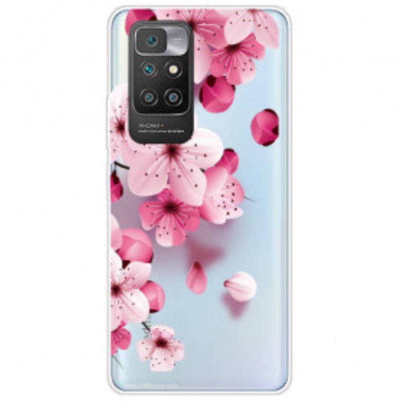 Mobilskal Xiaomi Redmi 10 Små Rosa Blommor