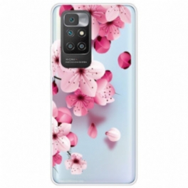 Mobilskal Xiaomi Redmi 10 Små Rosa Blommor