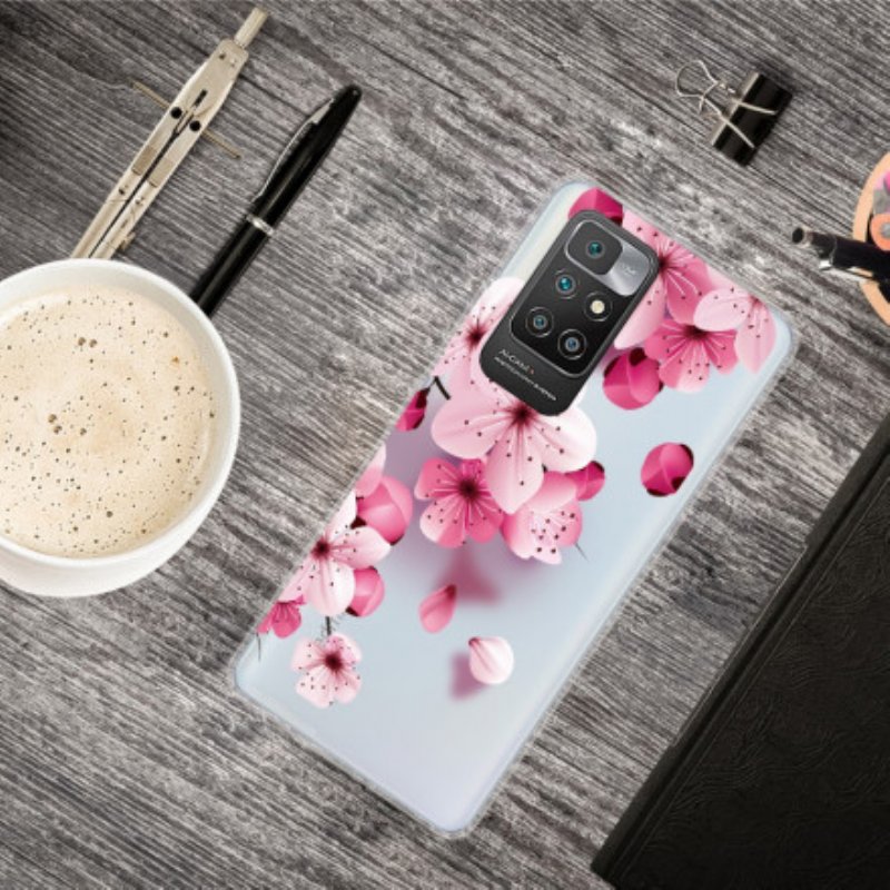 Mobilskal Xiaomi Redmi 10 Små Rosa Blommor