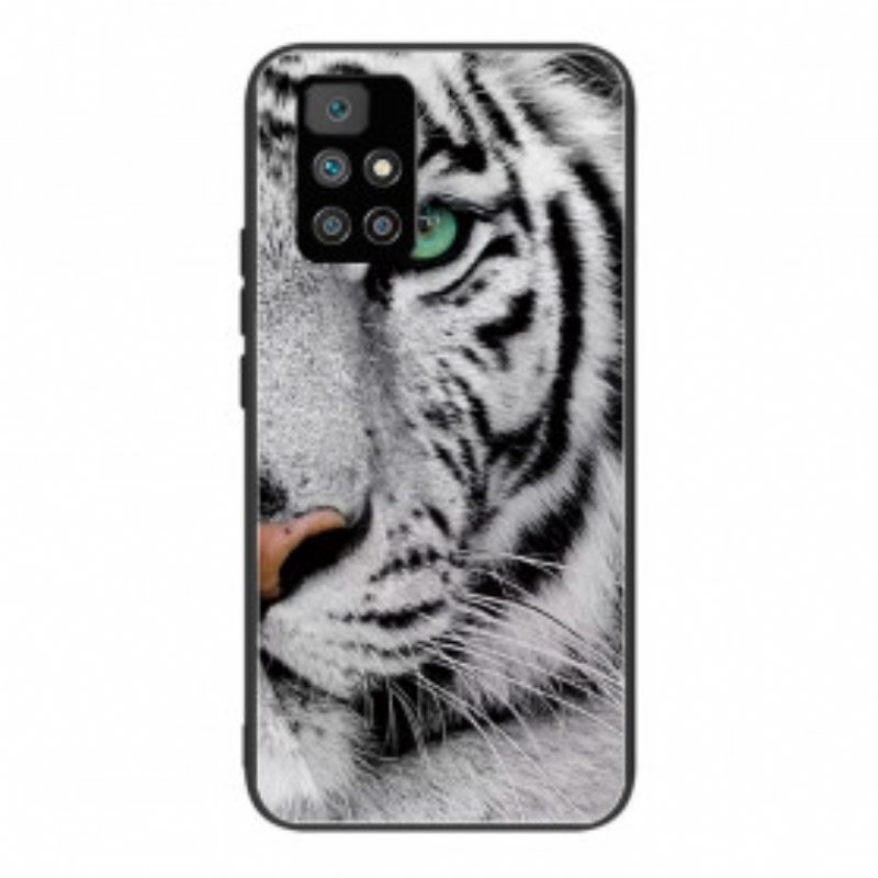 Mobilskal Xiaomi Redmi 10 Tiger Härdat Glas