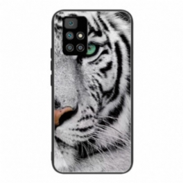 Mobilskal Xiaomi Redmi 10 Tiger Härdat Glas