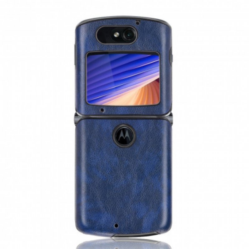 Skal Motorola Razr 5G Litchi Konstläder