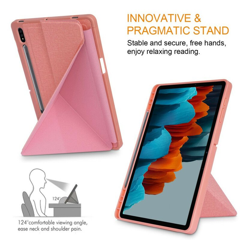 Skal Samsung Galaxy Tab S7 FE Origami Tyg Textur