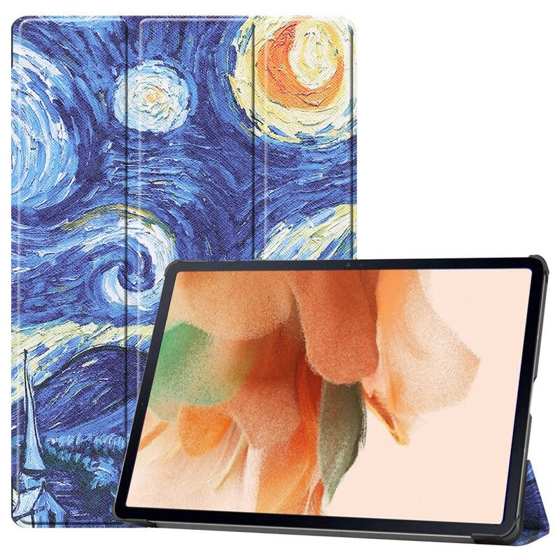 Skal Samsung Galaxy Tab S7 FE Pennhållare För Starry Night