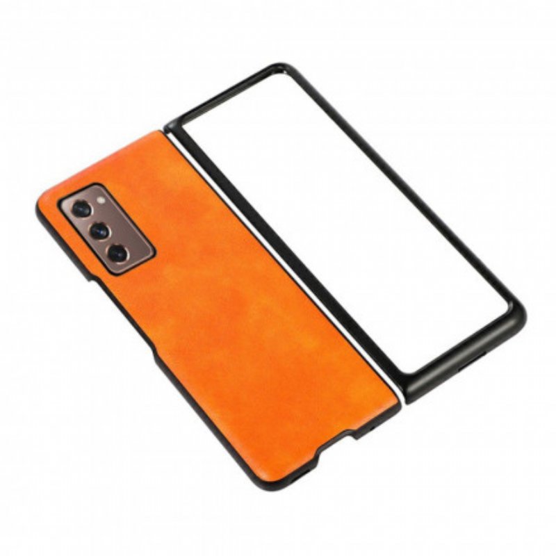 Mobilskal Samsung Galaxy Z Fold 2 Faux Läder Färg