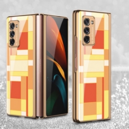 Mobilskal Samsung Galaxy Z Fold 2 Gkk Färgad Design Härdat Glas