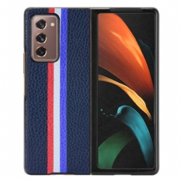 Mobilskal Samsung Galaxy Z Fold 2 Tricolor Litchi Konstläder