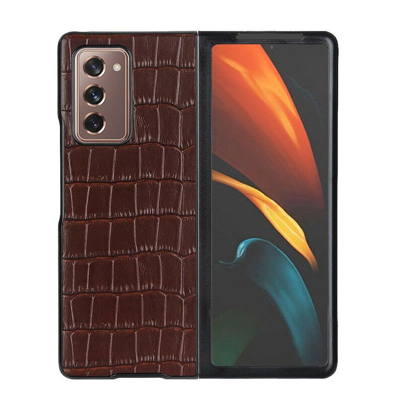 Skal Samsung Galaxy Z Fold 2 Äkta Krokodilläder