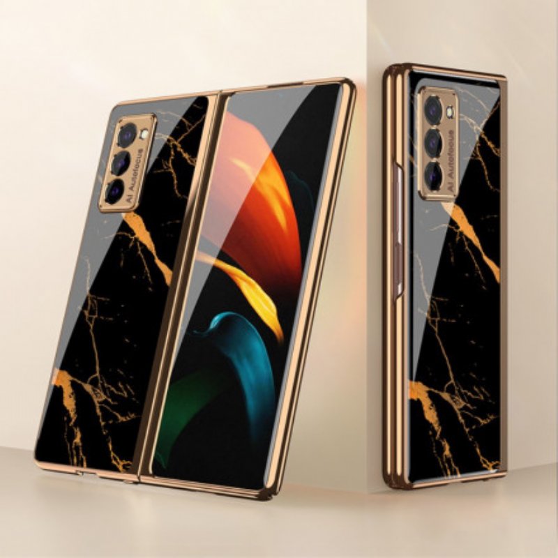 Skal Samsung Galaxy Z Fold 2 Gkk Marmor Härdat Glas