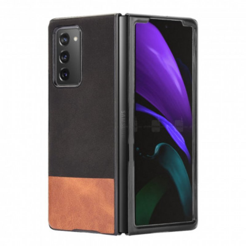 Skal Samsung Galaxy Z Fold 2 Tvåfärgat Konstläder