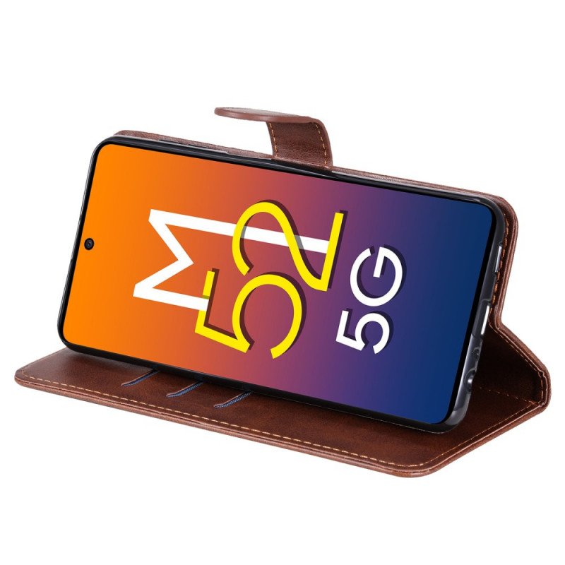 Folio-fodral Samsung Galaxy M52 5G Dragkedja