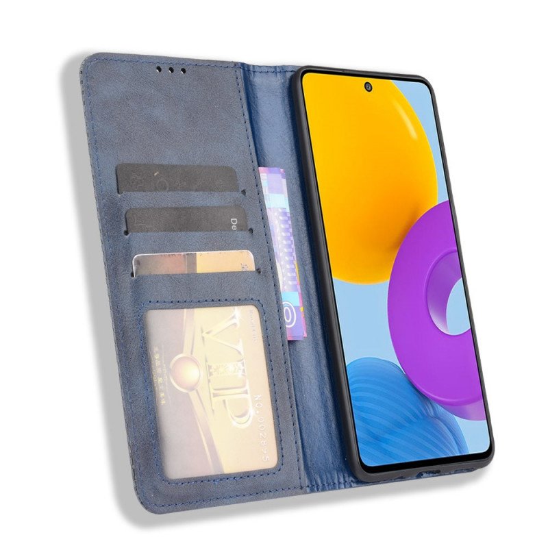 Folio-fodral Samsung Galaxy M52 5G Läderfodral Mjukt Konstläder