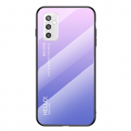 Mobilskal Samsung Galaxy M52 5G Härdat Glas Hej