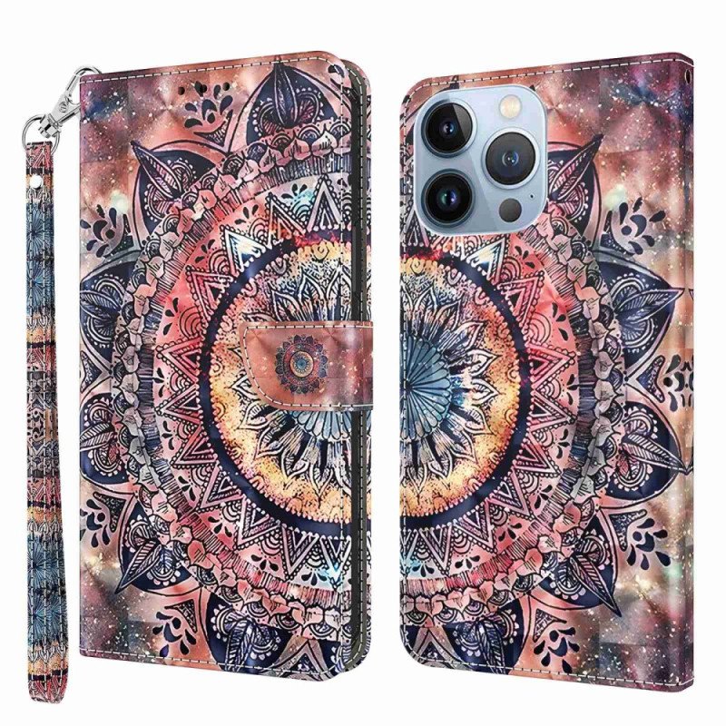 Fodral iPhone 14 Med Kedjar Pro Colorful Strappy Mandala