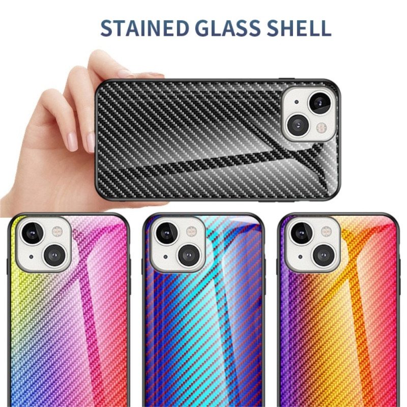 Skal iPhone 14 Kolfiberhärdat Glas