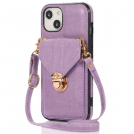 Skal iPhone 14 Plånboksfodral Crossbody Plånbok