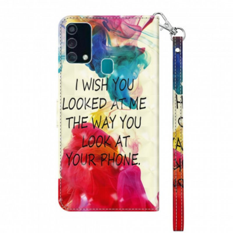 Fodral Samsung Galaxy A32 5G Light Spot I Wish With Lanyard