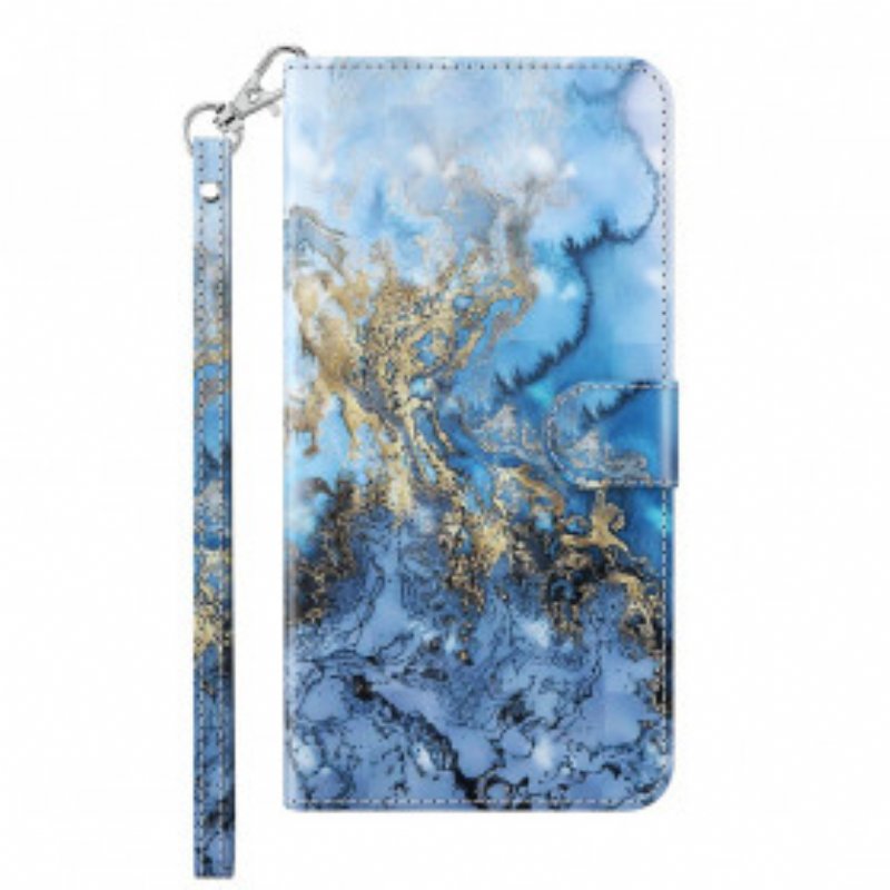 Fodral Samsung Galaxy A32 5G Light Spot Marble Design Med Lanyard