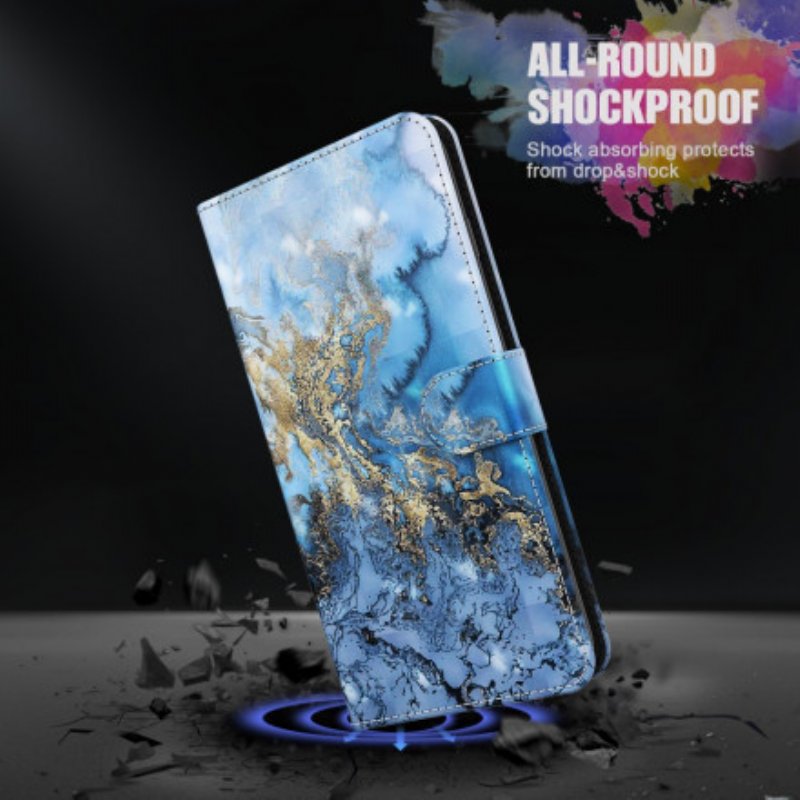 Fodral Samsung Galaxy A32 5G Light Spot Marble Design Med Lanyard